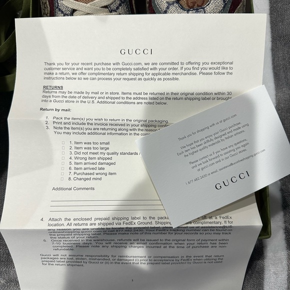 Gucci Rhynton Sneakers for women. Worn only once! Mint Condition! Box, dust bag! - Picture 3 of 14